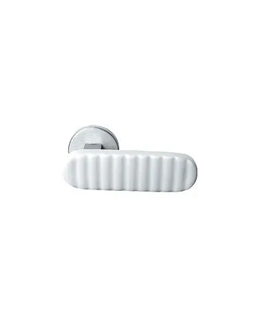 White porcelain door handle Merigous Delo Lido Cannelé - designer handle
