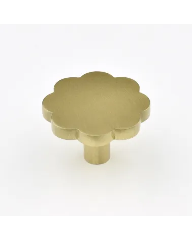 Brass Flower 08 furniture knob designer handle