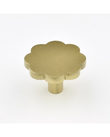 Brass Flower 08 furniture knob designer handle