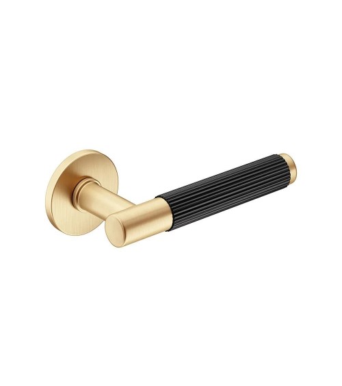 Slim two-tone door handles gold and black design handle
