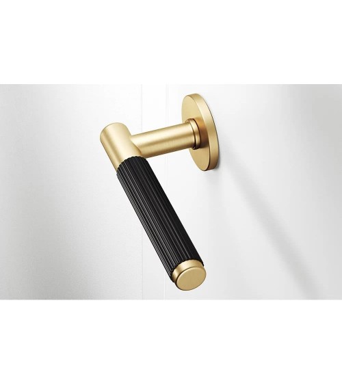 Slim two-tone door handles gold and black design handle