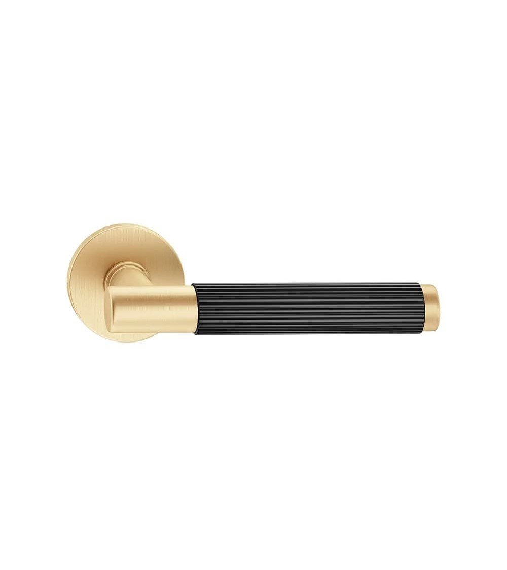 Slim two-tone door handles gold and black design handle