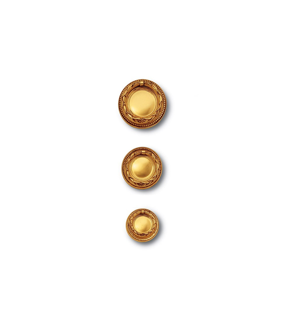 Salice Paolo round brass furniture knob - 024B - design handle
