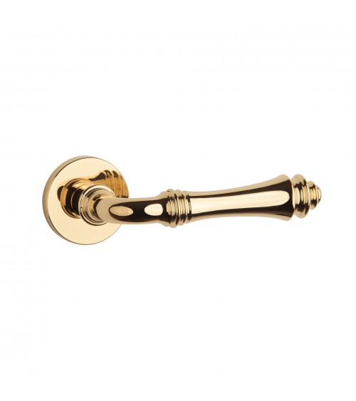 Zamak door handle CAMELIA design handle