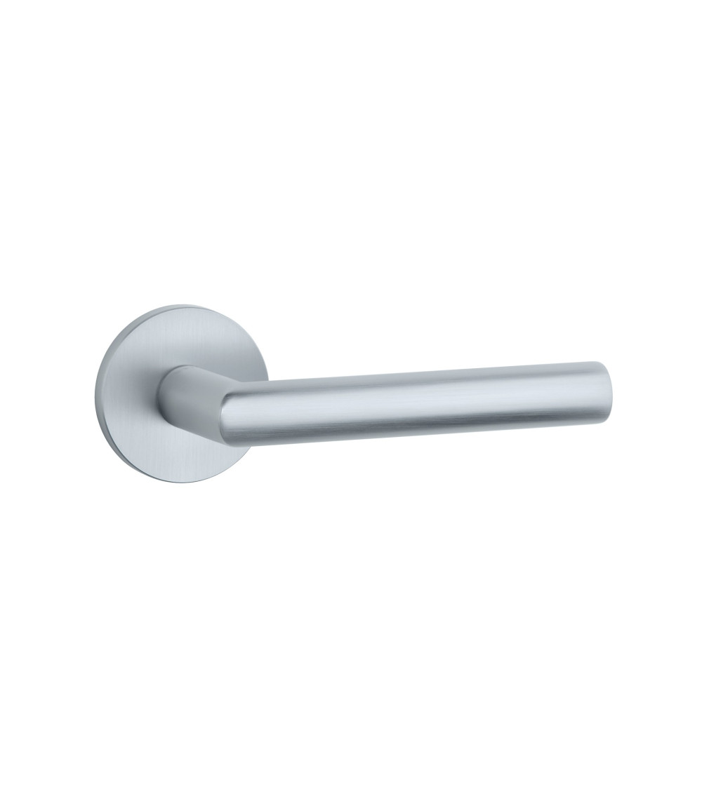 YUZA satin chrome door handle designer handle