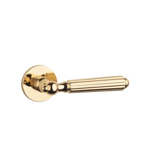 Polished gold TIARELLA door handle design handle