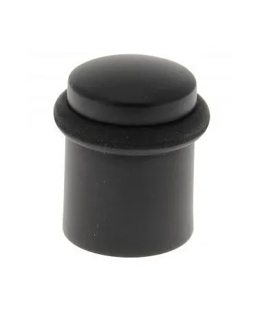 Black zamak screw-on door stop - model 822 - designer handle