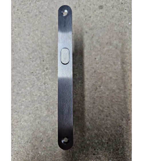 Lock for sliding doors - matt chrome colour - design handle