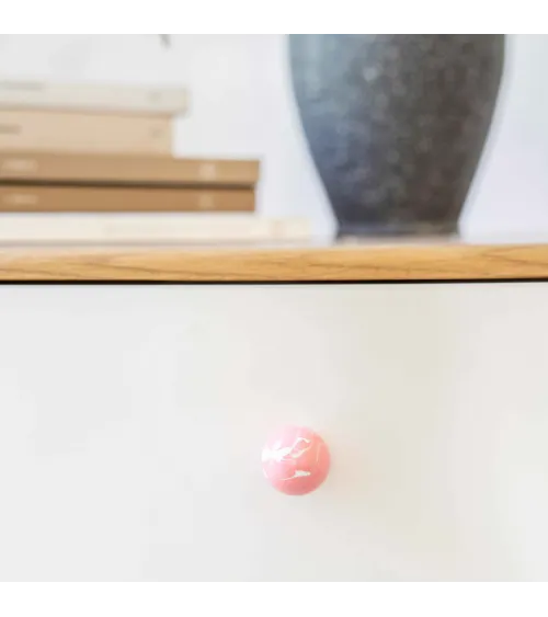 Pink beech wood furniture knob design handle