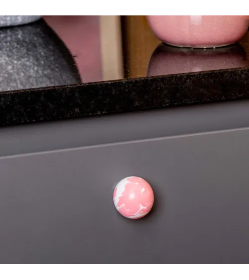 Pink beech wood furniture knob design handle