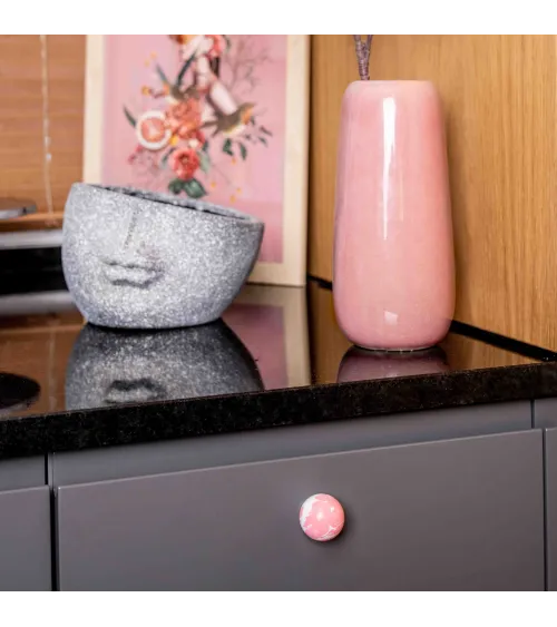 Pink beech wood furniture knob design handle