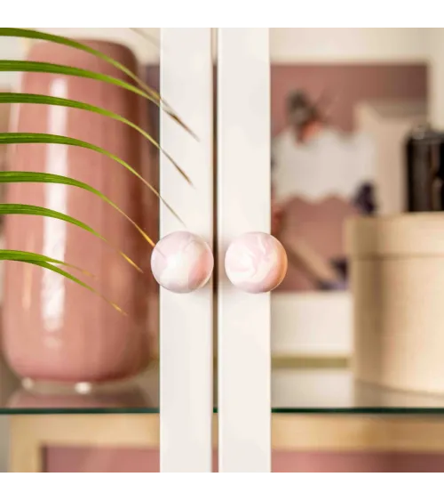 Lilac beech wood furniture knob design handle