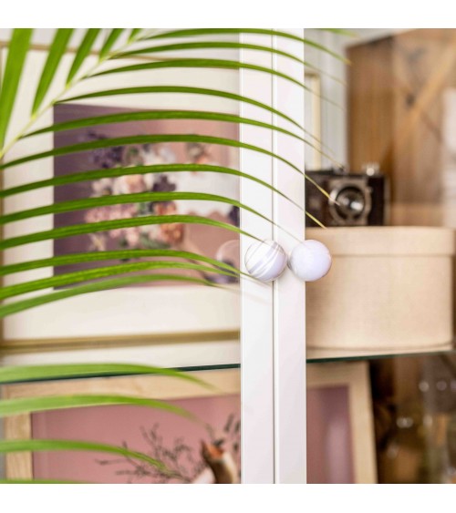 Lavender beech wood furniture knob design handle