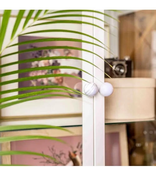 Lavender beech wood furniture knob design handle