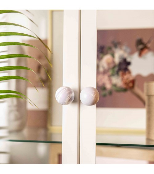 Lavender beech wood furniture knob design handle