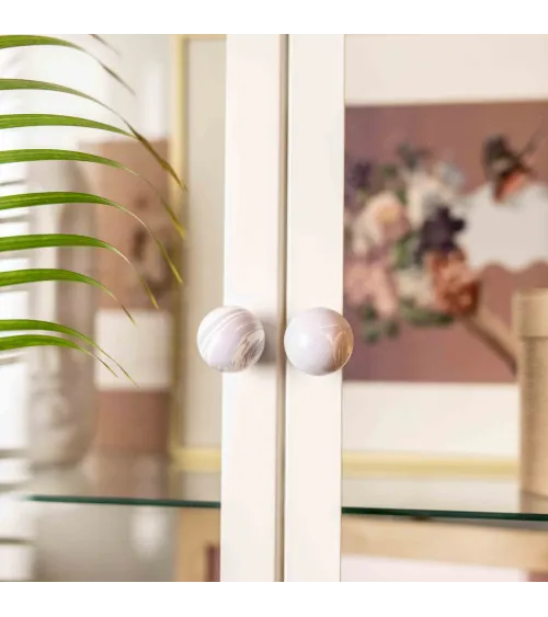 Lavender beech wood furniture knob design handle