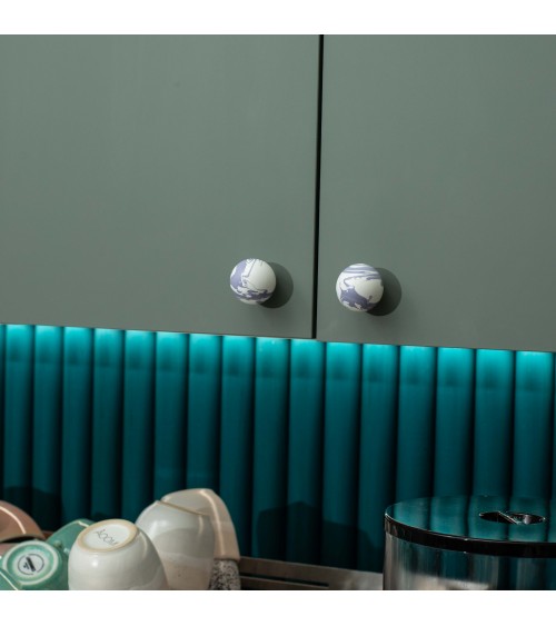 Lavender beech wood furniture knob design handle