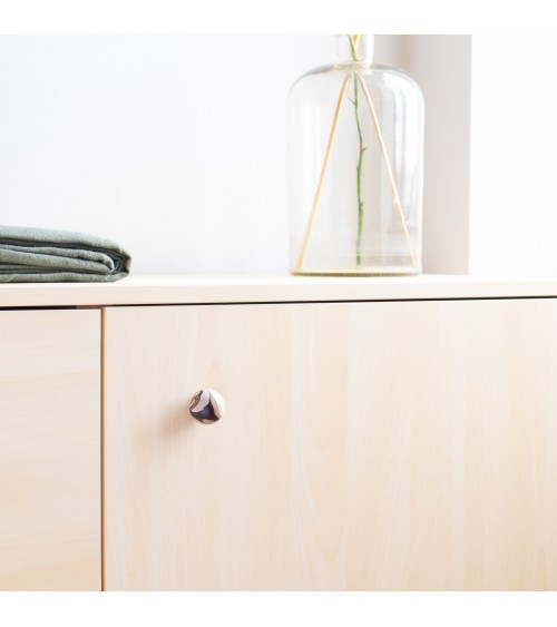 Black chino beech wood furniture knob design handle