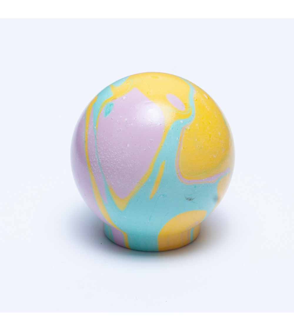 Funky yellow beech wood furniture knob design handle