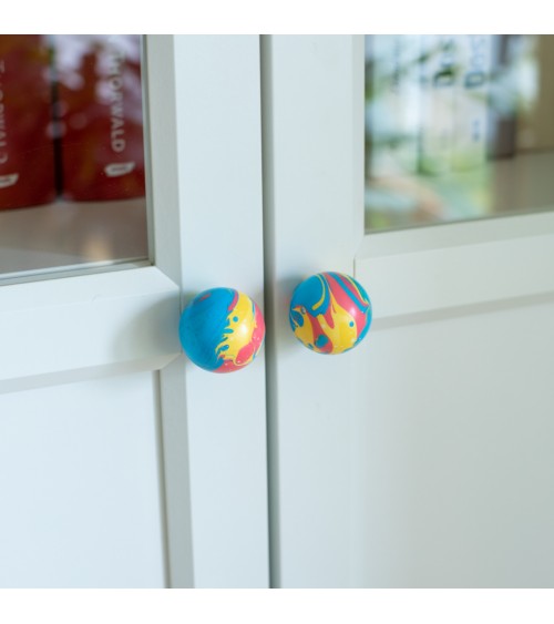 Happy dream beech wood furniture knob design handle