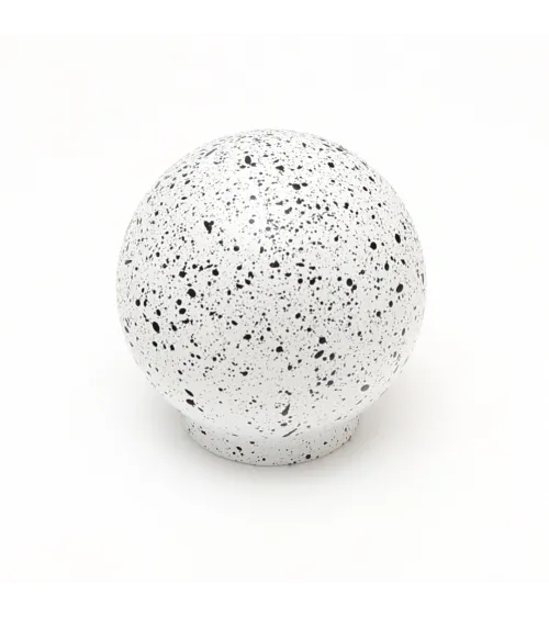 White/black mix beech wood furniture knob design handle