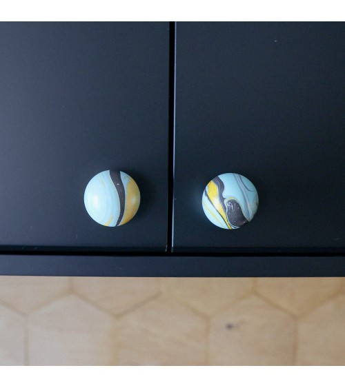 Octopus beech wood furniture knob design handle