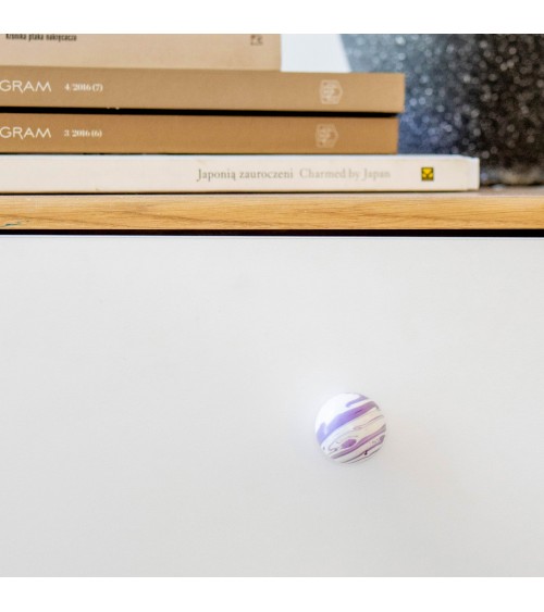 Aubergine beech wood furniture knob design handle