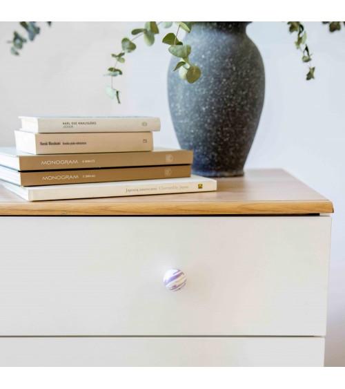 Aubergine beech wood furniture knob design handle