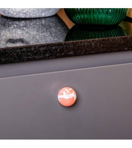 Cherry red beech wood furniture knob design handle