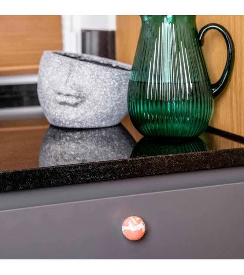 Cherry red beech wood furniture knob design handle