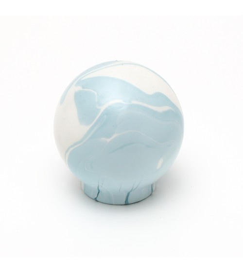 Grey blue beech wood furniture knob design handle