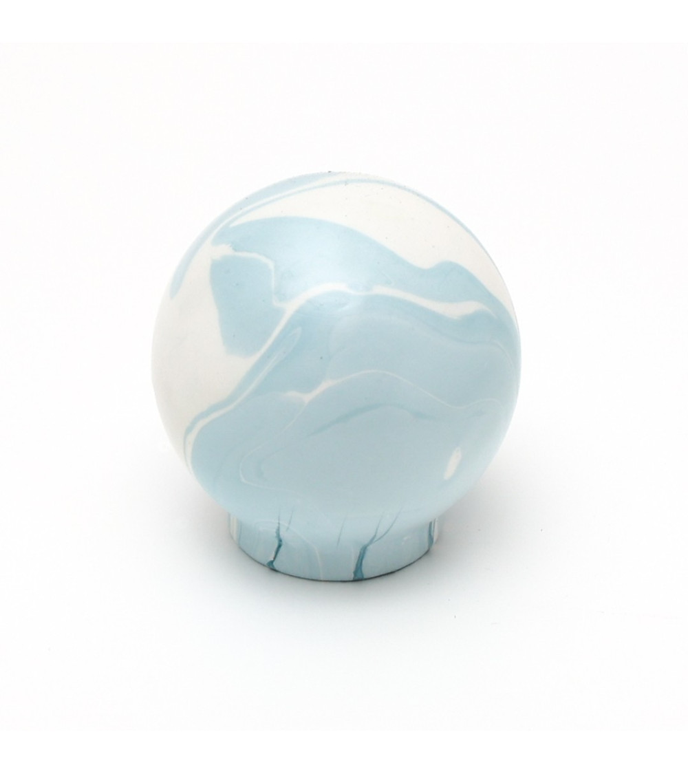 Grey blue beech wood furniture knob design handle