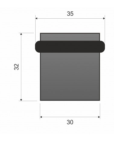 QUBIK satin chrome door stop