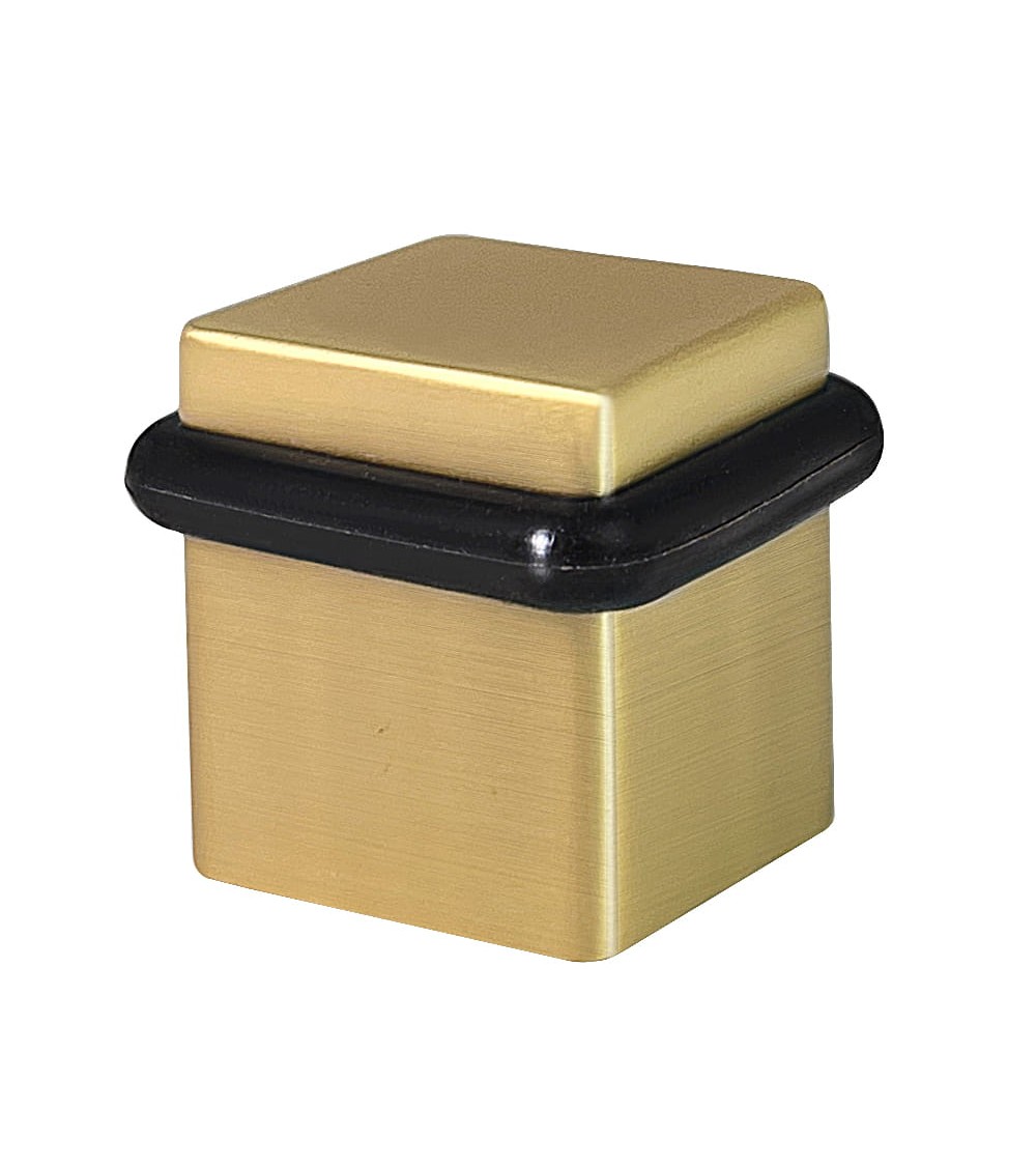 QUBIK satin gold door stop