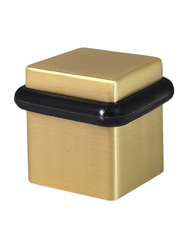 QUBIK satin gold door stop