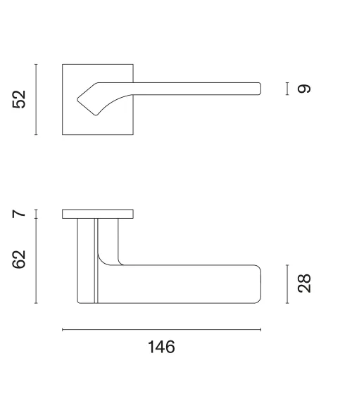 Anthracite BERGERIA door handle design handle