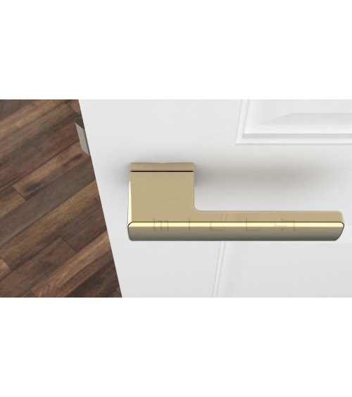 Polished gold BRISA door handle design handle