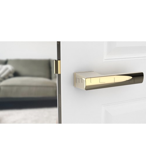 Polished gold BRISA door handle design handle