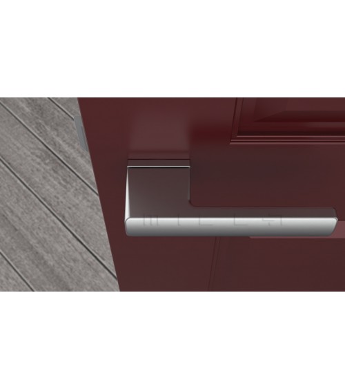 Satin chrome BRISA design door handle