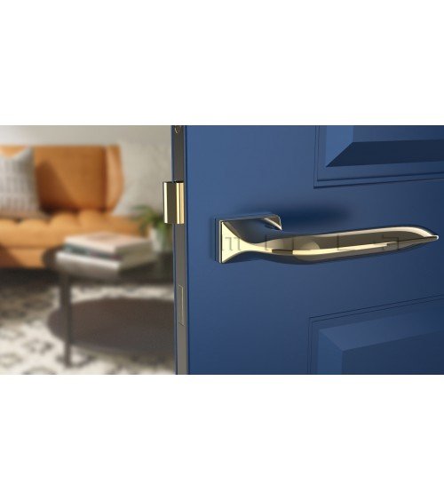 Polished gold GLADIOLA door handle design handle