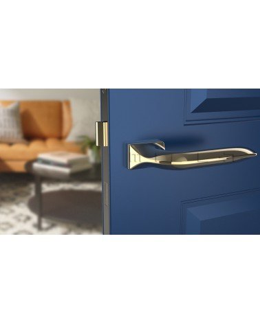 GLADIOLA door handle design handle colour 3 front view mounted on a door