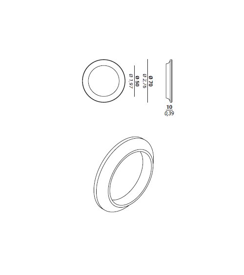 Vulcano modern sliding glass door handle design 1