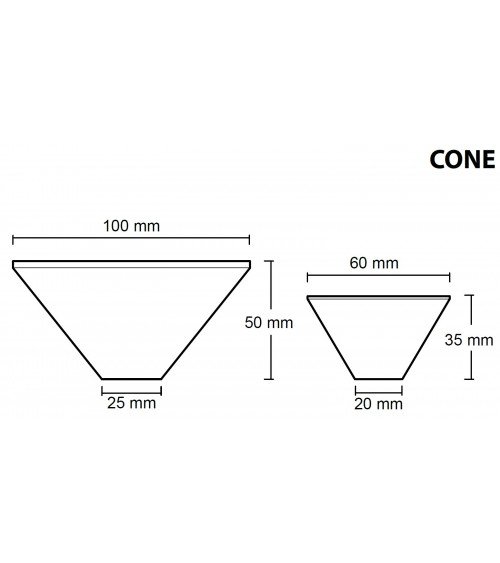 Concrete furniture knob - Urbi & Orbi Demenico Rocks Cone - designer handle