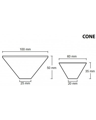 Concrete furniture knob - Urbi & Orbi Demenico Rocks Cone - designer handle