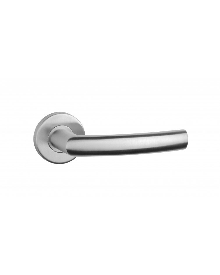 OVAL 1706 stainless steel finish door handle designer ironmongery