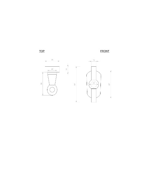 BECDF T-shaped window handle - design handle