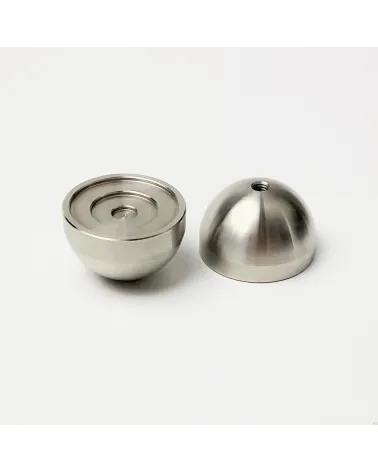 Stainless steel furniture knob model 02 design handle front view