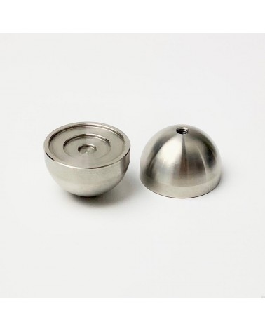 Stainless steel furniture knob model 02 design handle front view