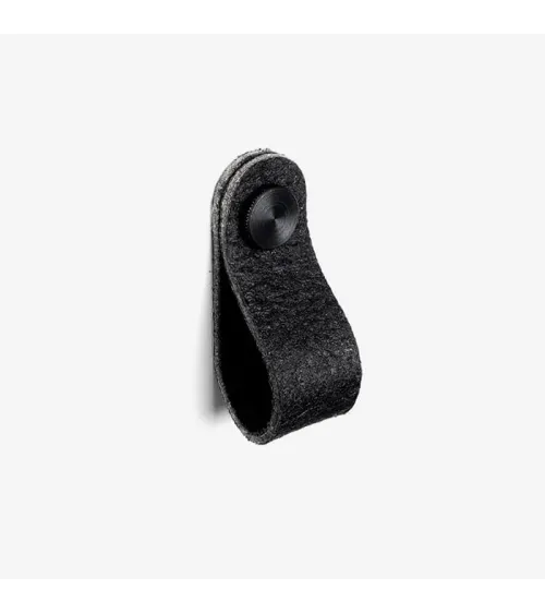 Black Pineapple Leather Furniture Handle - Designer Handle