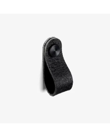 Black Pineapple Leather Furniture Handle - Designer Handle